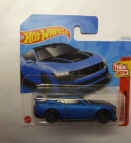 Hotwheels - 2021 - Mainline - FORD MUSTANG DARK HORSE - 250/250 - 10/10 - Then and Now -Matt blue