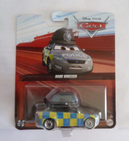 Mattel - 2021 - Disney Pixar Cars - Cars 2 - MARK WHEELSEN - Police car - Grey with blue and yellow squares on sides