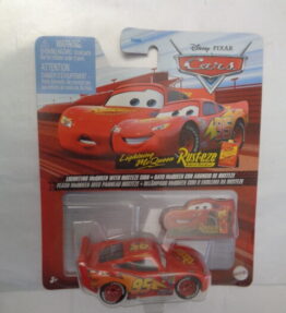 Mattel - 2022 - Disney Pixar Cars - LIGHTNING McQUEEN WITH RUSTEZE SIGN - Red