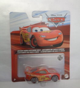 Mattel - 2022 - Disney Pixar Cars - Cars 2 - LIGHTNING McQUEEN WITH RACING WHEELS - Red