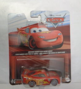 Mattel - 2021 - Disney Pixar Cars - Cars 2 - LIGHTNING McQUEEN WITH RACING WHEELS - Red-