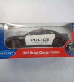 Welly - Scale 1 : 34 - 2016 DODGE CHARGER PURSUIT - Police car - Black