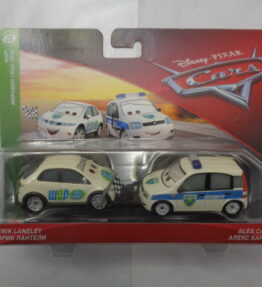Mattel - 2018 - Disney Pixar Cars - Duos - WGP - ERIK LANELEY vs ALEX CARVILL - Both white