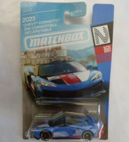 Matchbox - 2026 - Long Cards - 2023 CHEVY CORVETTE Z06 CONVERTIBLE / DECAPOTABLE - 04/05 - Light blue