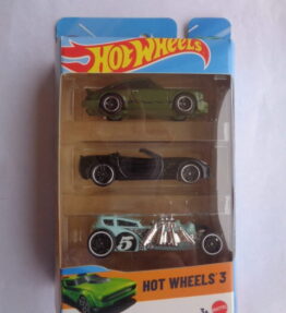 Hotwheels 3 - 2024 - 3 Car Multipacks - Featuring PORSCHE CARRERA 911 olive color and CORVETTE Coupe - Black