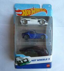 Hotwheels 3 - 2022 - 3 Car Multipack - Featuring black McLAREN SPEEDTAIL & blue ALFA ROMEO 8C COMPETIZIONE & white LOTUS EVIJA