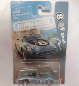 Matchbox - 2026 - Long Cards - 1956 ASTON MARTIN DBR1 - 02/05 - Lyons Bros Racing - Shell sponsor - Teal