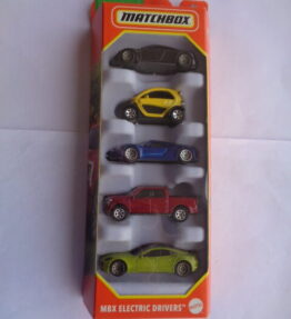 Matchbox - 2023 - 5 Car Multipack - MBX ELECTRIC DRIVERS - # HVT60 - Electric car set