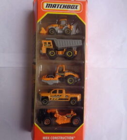 Matchbox - 2022 - 5 Car Multipack - MBX CONSTRUCTION - HKY21 - Various road construction vehicles