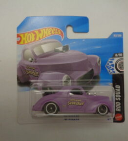 Hotwheels - 2026 - Mainline - '41 WILLYS - 153/250 - 6/10 - Rod Squad - With logo "El Segundo Scorcher" - Pink