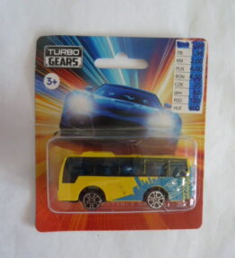 Turbo Gears - Collectible Cars - Airport Shuttle Bus - Yellow and blue - # 065