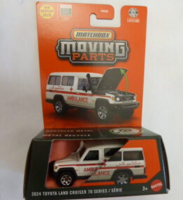 Matchbox - 2026 - Moving Parts - 2024 TOYOTA LAND CRUISER 70 SERIES / SERIE - Ambulance Jeep - White