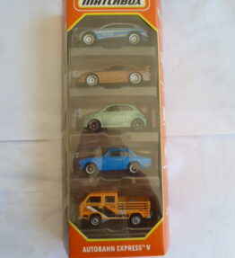 Matchbox - 2023 - 5 Car Multipack - AUTOBAHN EXPRESS V - # HVT61 - Italian and German cars
