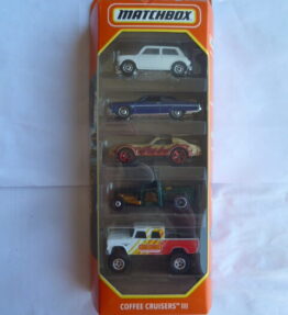 Matchbox - 2022 - 5 Car Multipack - 70 Years Anniversary Edition - COFFEE CRUISERS III - # HFH15 - Vintage car models