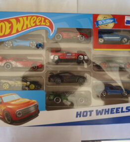 Hotwheels 10 - 2022 - 10 Car Multipack - Featuring electric blue Volkswagen Golf and 4 more highly sought car models
