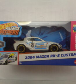 Hotwheels - 2023 - Pull-Back Speeders - 2004 MAZDA RX-8 CUSTOM - 01/04 - HW Drift - White