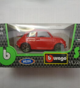 Burago - Scale 1 : 43 - Box - FIAT 500 - Cinquecento - Vintage model - Red