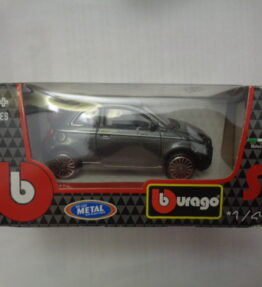 Burago - Scale 1 : 43 - Box - FIAT 500e - Dark grey