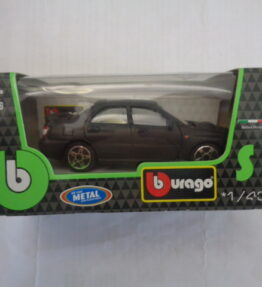 Burago - Scale 1 : 43 - Box - SUBARU IMPREZA WRX STI - Anthracite black