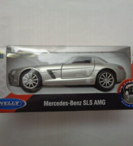 Welly - Scale 1 : 34 - MERCEDES BENZ SLS AMG - Silver