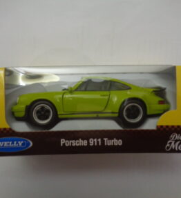 Welly - Scale 1 : 34 - Old Timer - PORSCHE 911 TURBO - Celery green