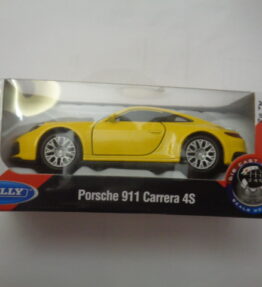 Welly - Scale 1 : 34 - PORSCHE 911 CARRERA 4S - Yellow