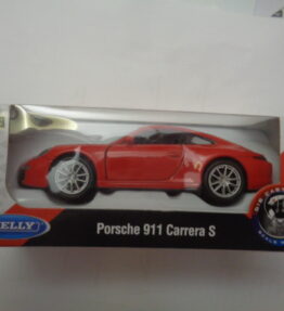 Welly - Scale 1 : 34 - PORSCHE 911 CARRERA S - Red
