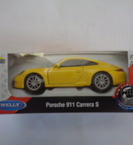 Welly - Scale 1 : 34 - PORSCHE 911 CARRERA S - Yellow