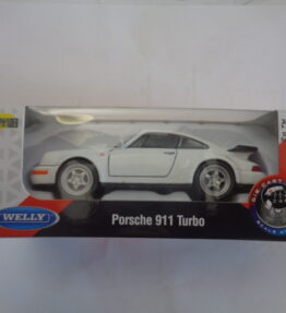 Welly - Scale 1 : 34 - PORSCHE 911 TURBO - White