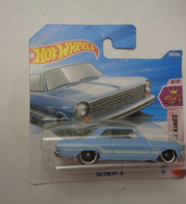Hotwheels - 2026 - Mainline - '63 CHEVY II - 193/250 - 8/10 - Compact Kings - Light blue - Metal base