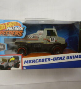 Hotwheels - Scale 1 : 32 - 2023 - Pull-Back Speeders - MERCEDES BENZ UNIMOG - 01/02 - HW Race Day - Grey