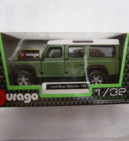 Burago - Scale 1 : 32 - 2022 - LAND ROVER DEFENDER 110 - Pine green with white roof