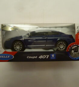 Welly - Scale 1 : 34 - PEUGEOT COUPE 407 - Blue