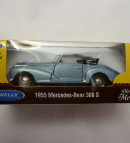 Welly - Scale 1 : 34 - Old Timer - 1955 MERCEDES BENZ 300 S - Blue grey