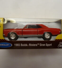 Welly - Scale - 1 : 34 - Old Timer Automobile - 1965 BUICK RIVIERA GRAN SPORT - Red