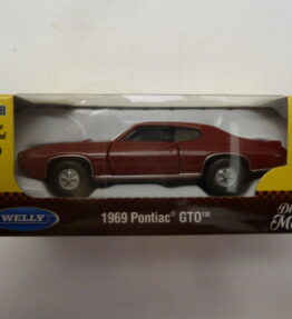 Welly - Scale 1 : 34 - Old Timer - 1969 PONTIAC GTO - Burgundy red