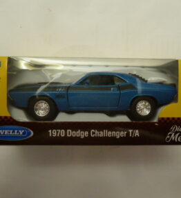 Welly - Scale 1 : 34 - Old Timer - 1970 DODGE CHALLENGER T/A - Teal with black engine top