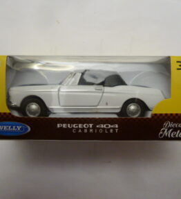 Welly - Scale 1 : 34 - Old Timer - PEUGEOT 404 Cabriolet - White
