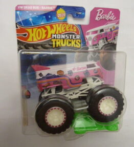 Hotwheels - 2026 - Monster Trucks - Barbie - VW DRAG BUS - BARBIE - Freestyle Wreckers - # 4/11 - Volkswagen van in Barbie colors