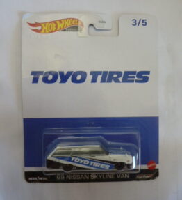 Hotwheels - 2023 - Premium - Toyo Tires - '69 NISSAN SKYLINE VAN - 3/5 - White with blue stripes