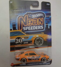 Hotwheels - 2025 - Neon Speeders - CUSTOM / PERSONNALISE FORD MAVERICK - # 2 : 8 - Orange