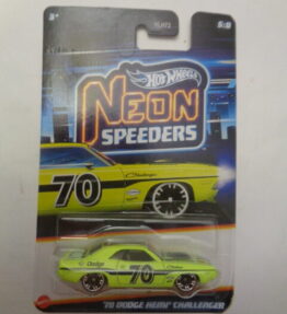 Hotwheels - 2025 - Neon Speeders - '70 DODGE HEMI CHALLENGER - # 5 : 8 - Green yellow