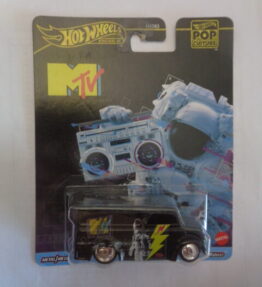 Hotwheels - 2023 - Premium - Pop Culture - MTV - DAIRY DELIVERY - Enclosed van - Black - Metal base