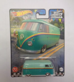 Hotwheels - 2020 - Premium - Boulevard - VOLKSWAGEN T1 PANEL BUS - # 72 - Green and grey green upper part