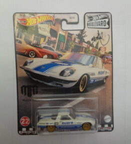 Hotwheels - 2020 - Premium - Boulevard - 1968 MAZDA COSMO SPORT - # 22 - White and blue