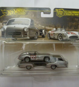 Hotwheels - 2026 - Premium - Car Culture - Team Transport - MERCEDES BENZ 300 SLR - MERCEDES BENZ RENNTRANSPORTER - # 89 - Silver