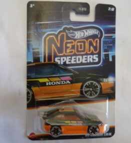 Hotwheels - 2025 - Neon Speeders - '85 HONDA CR-X - # 7 : 8 - Orange and black