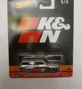 Hotwheels - 2023 - Premium - K&N - VOLVO P220 AMAZON ESTATE - 5/5 - Silver with orange stripes