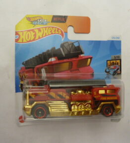 Hotwheels - 2021 - Mainline - Netflix - Let's Race - 5 ALARM - 125/250 - 3/10 - HW Metro - Fire engine - Red and gold