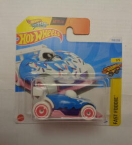 Hotwheels - 2021 - Mainline - Netflix - Let's Race - DONUT DRIFTER - 150/250 1/5 - Fast Foodie - Blue, pink and white